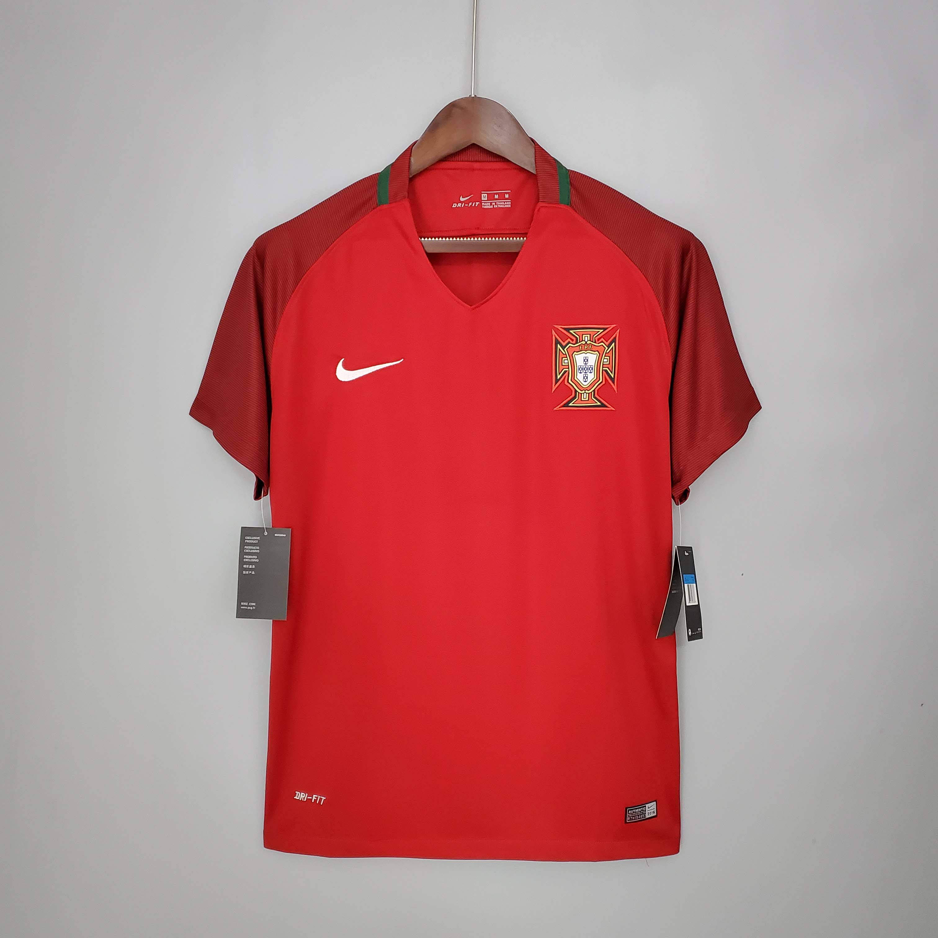 2016 Retro Portugal Home Football Shirt-mysite Custom Football Kit- Nextkits