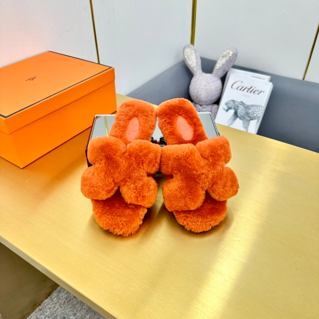 0RAN SHEARLING SANDALS SALAMANDER ORANGE、mysite、Cacoeks