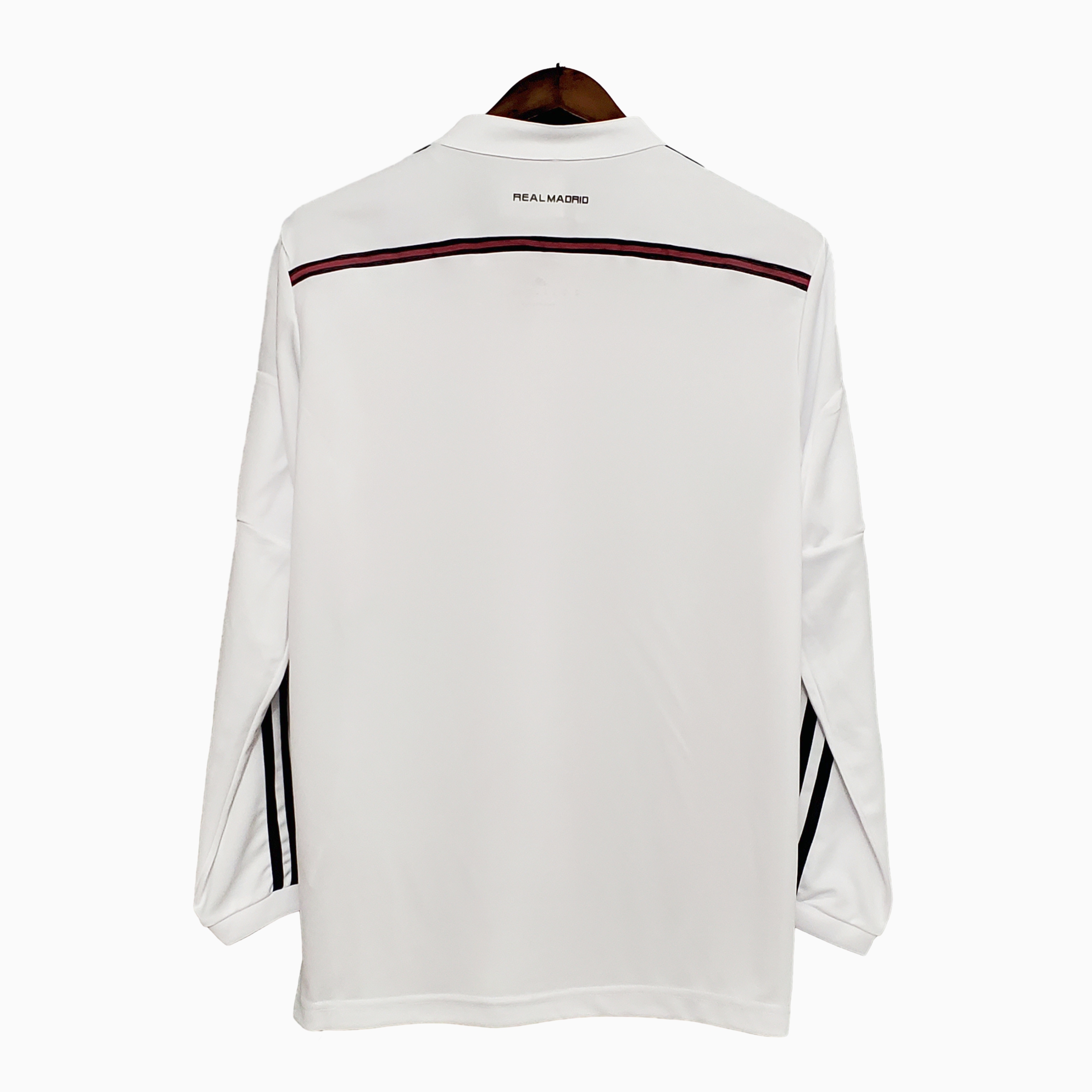 JerseysGala.com | Retro Real Madrid 14-15 Home Stadium Long Sleeve Jersey -Customize Name, Number and Patch | Worldwide Shipping