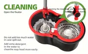 spin mop and bucket with wringer set bathroom mop bucket school bathroom 360 spinning mop   with 3pcs microfiber mop replacement heads 61 stainless steel adjustable handle for floor cleaning bucket floor cleaning tool details 0