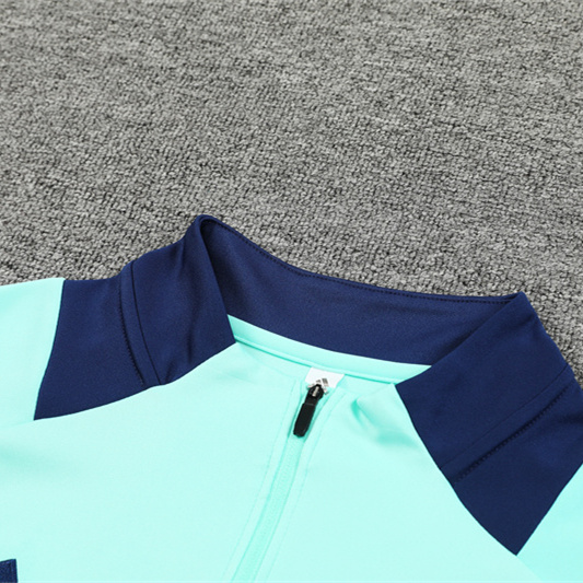 JerseysGala.com | Arsenal 24-25 Long Sleeve Training Set - Lake Blue -Customize Name, Number and Patch | Worldwide Shipping