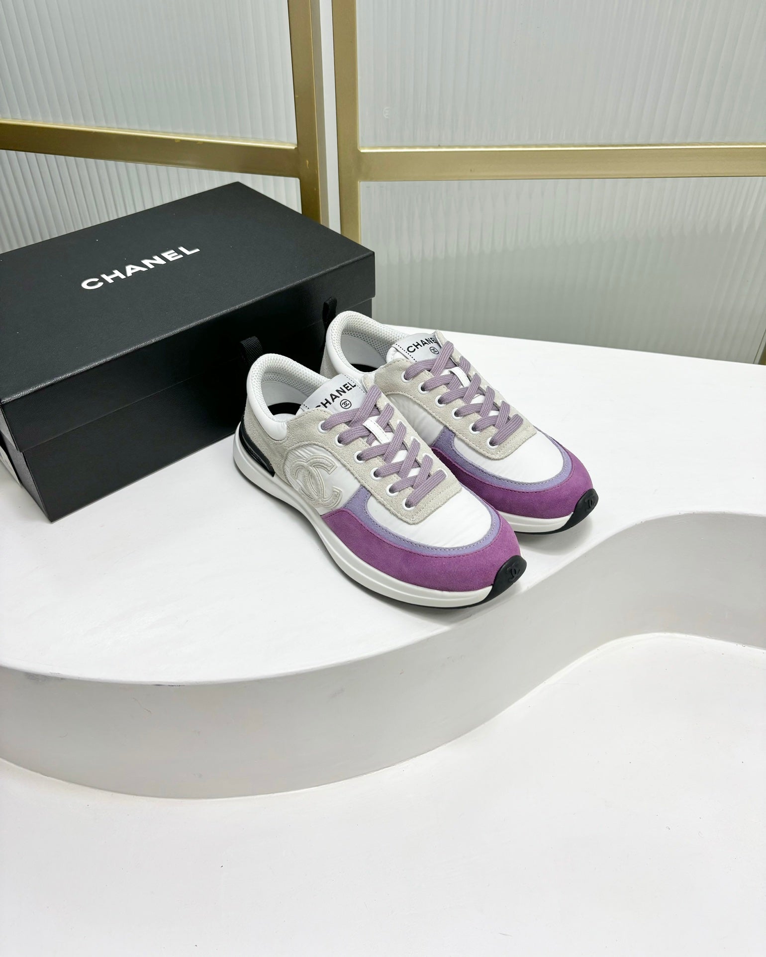 SNEAKER IN VIOLET MIX GREY SUEDE、mysite、Cacoeks
