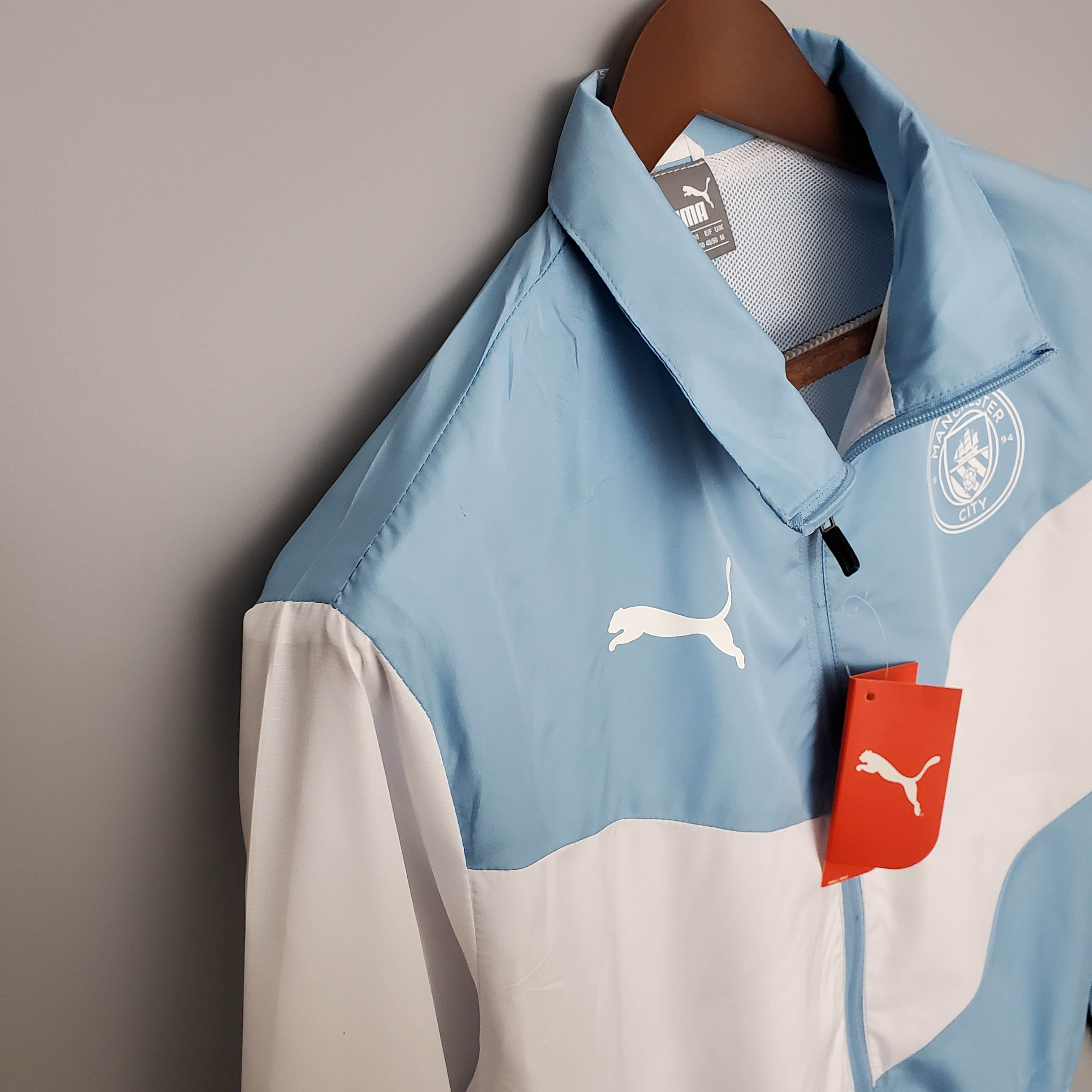 2021/2022 Manchester City Jersey Windbreaker Blue And White:football jersey mysite: unitedjerseyfootball 邓江浪:football