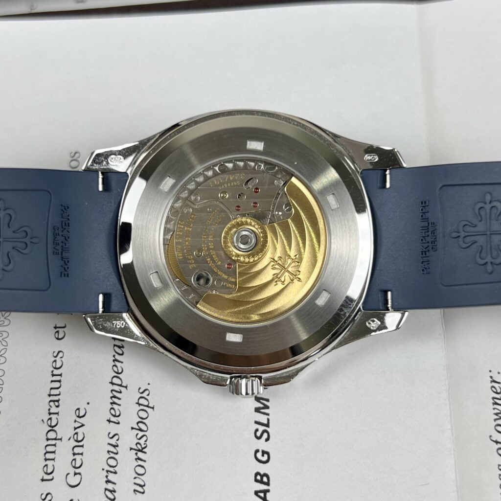 Đồng Hồ Patek Philippe 5168G Đính Moissanite Baguette Blue 42mm (9)