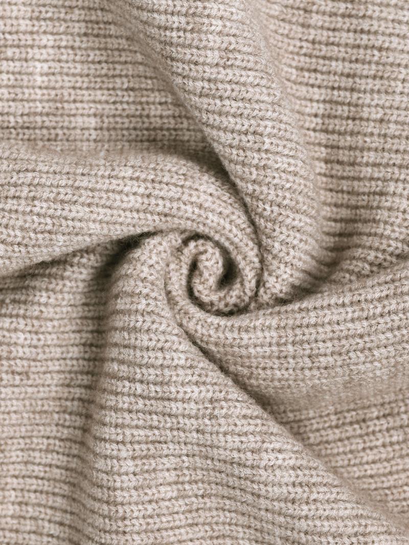 Women's Raglan Sleeve Split Sweater & Elastic Waist Pants Set, Basic Round Neck Top & Pants Sweater Set, Women's Autumn & Winter Clothing for Daily Wear.