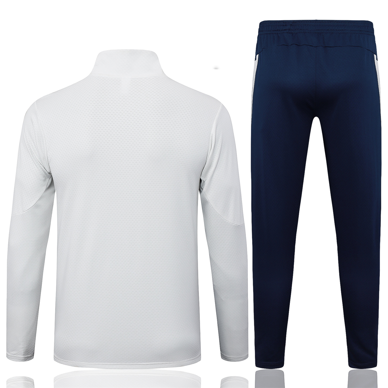 UltraTrikot-Portugal 25-26 Long Sleeve Training Set - Off White Top and Deep Blue Pants