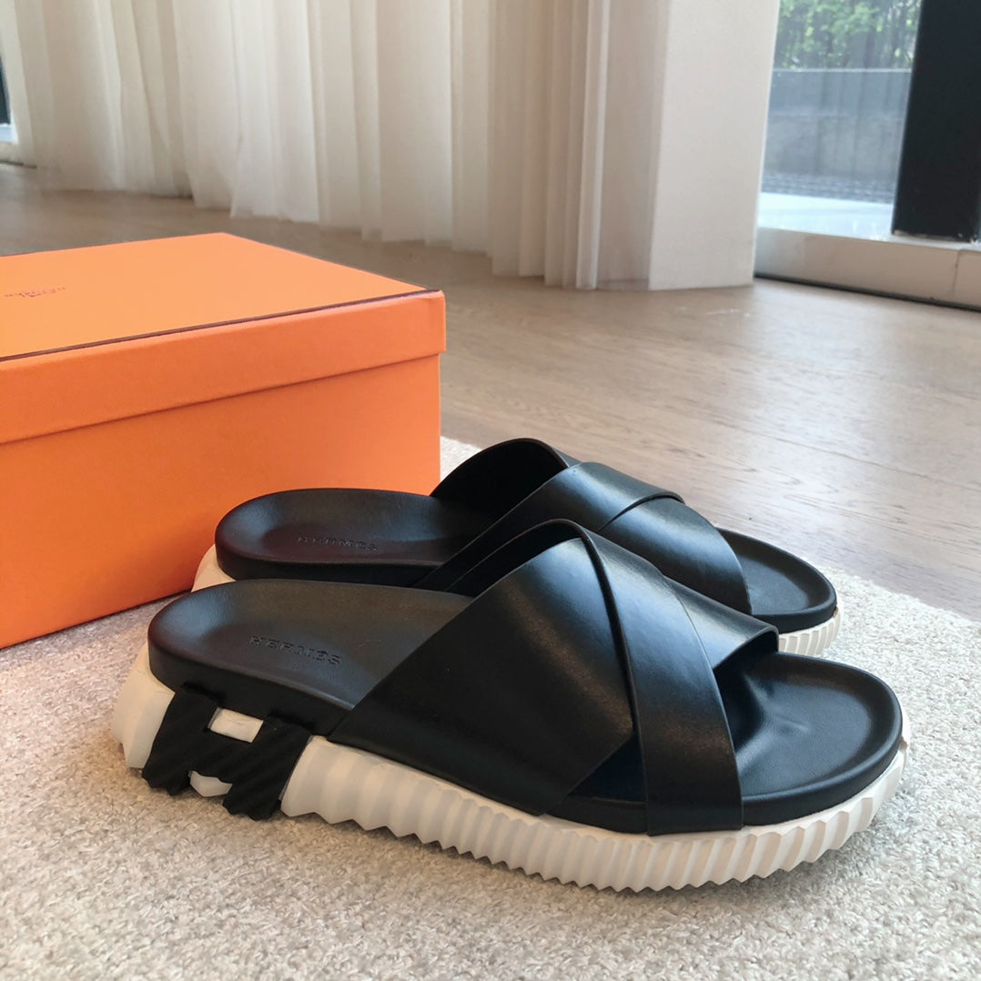 INFRA SANDAL BLACK CALFSKIN、mysite、Cacoeks