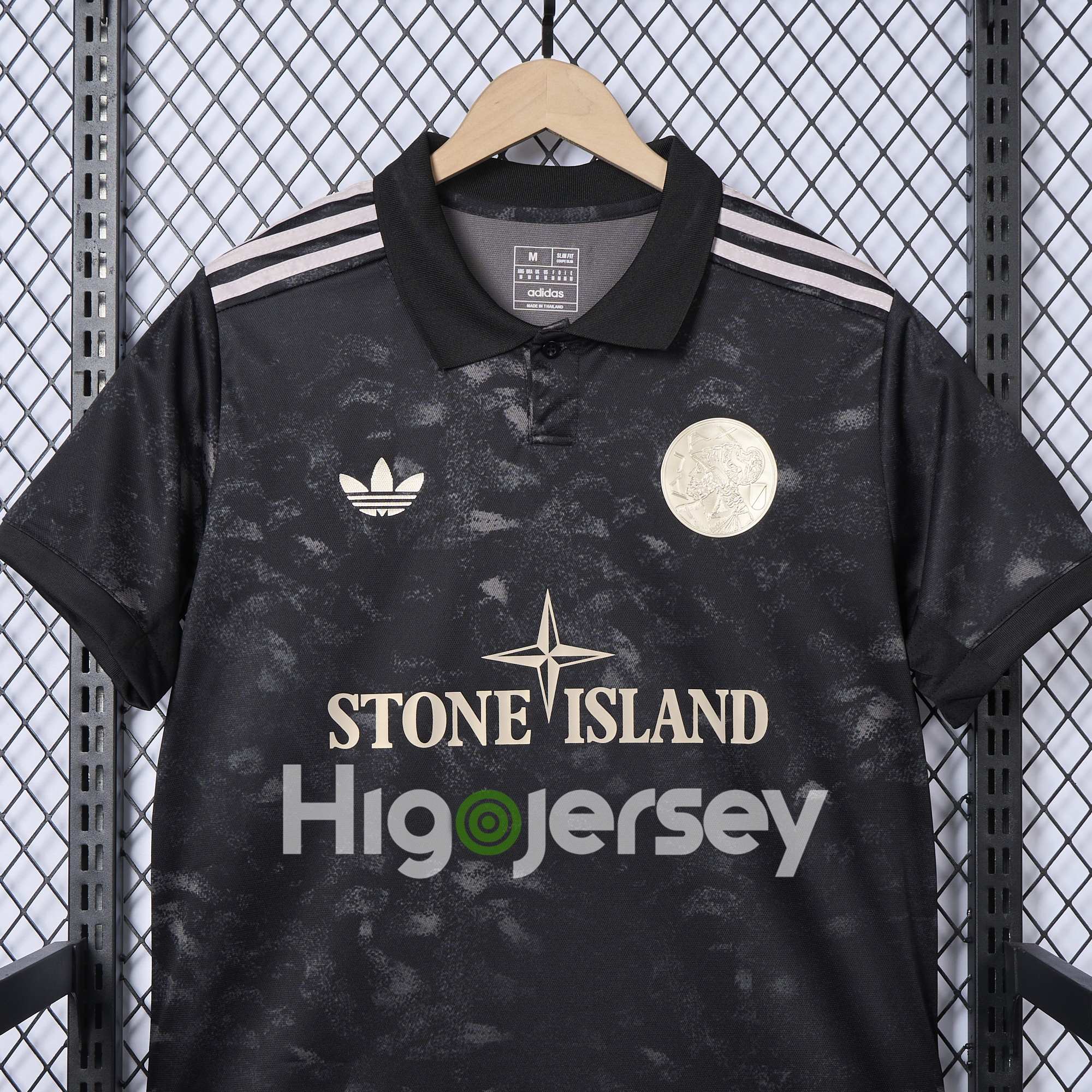 Higojerseys-Ajax 24-25 Stone Island Co-brand Jersey - Fans Version