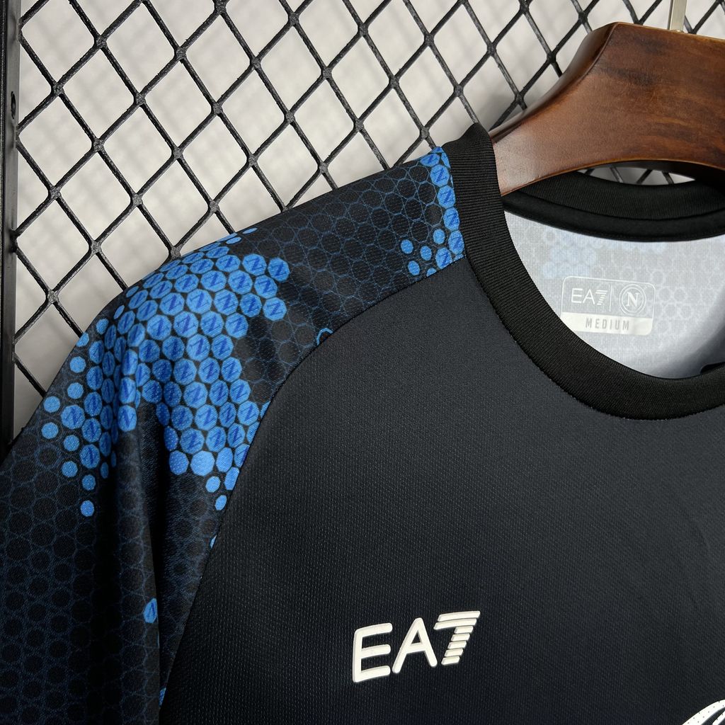 ManixJersey.com | Napoli 24-25 Black Blue Training Jersey - Fans Version -Customize Name, Number and Patch | Worldwide Shipping