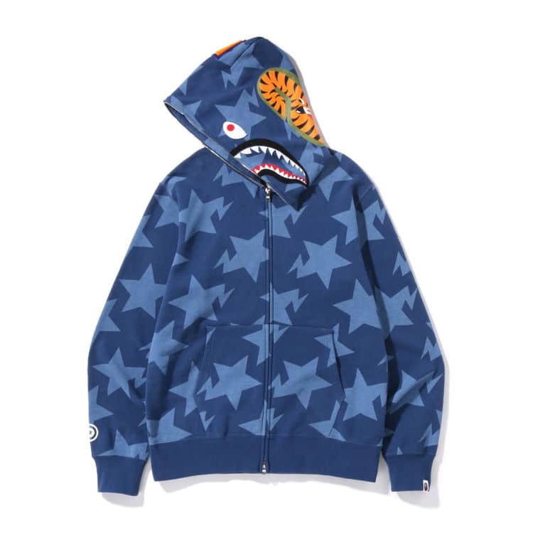 BAPE Shark STA Pattern Full Zip Hoodie、mysite、Cacoeks