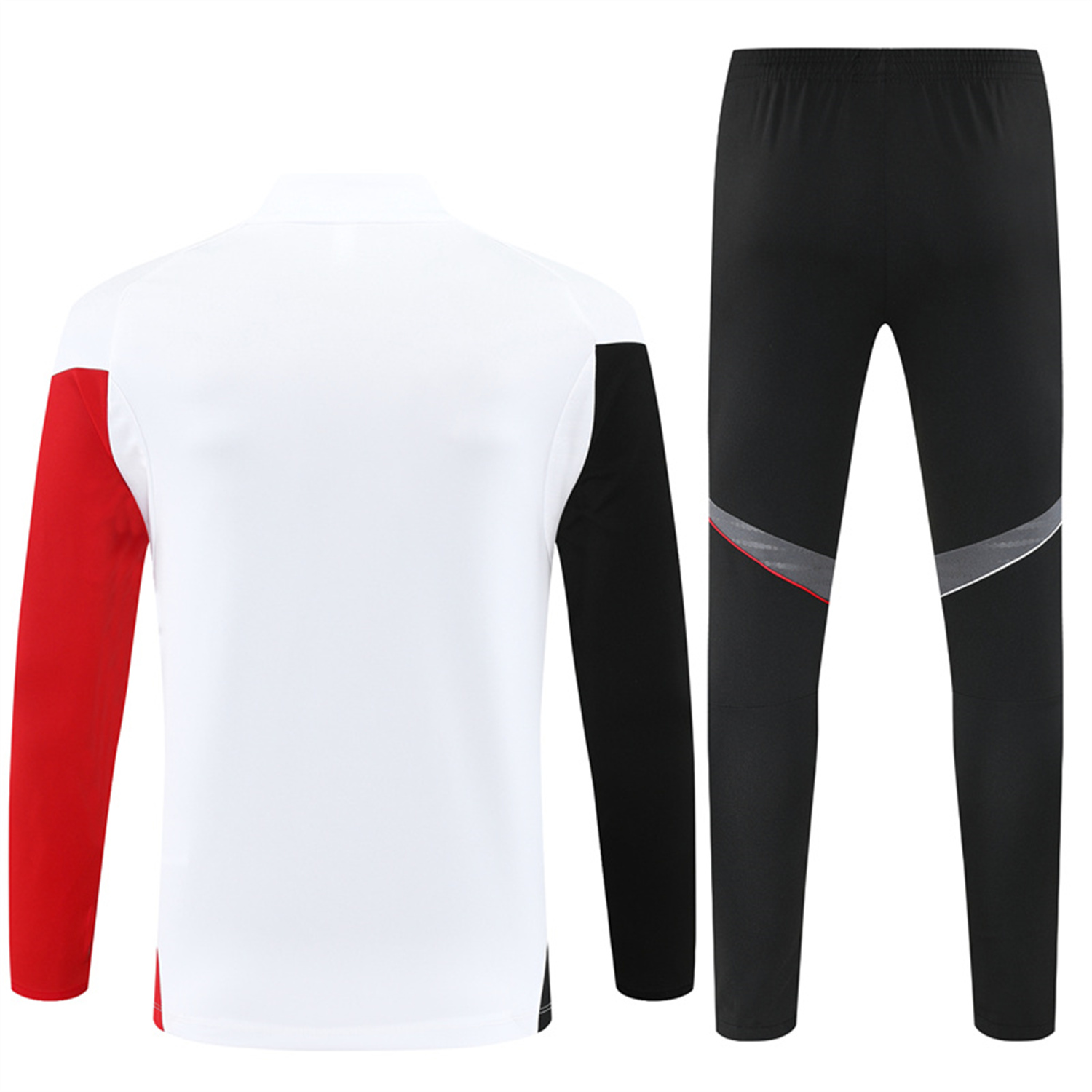 UltraTrikot-Ajax 25-26 Long Sleeve Training Set - White Top and Black Pants
