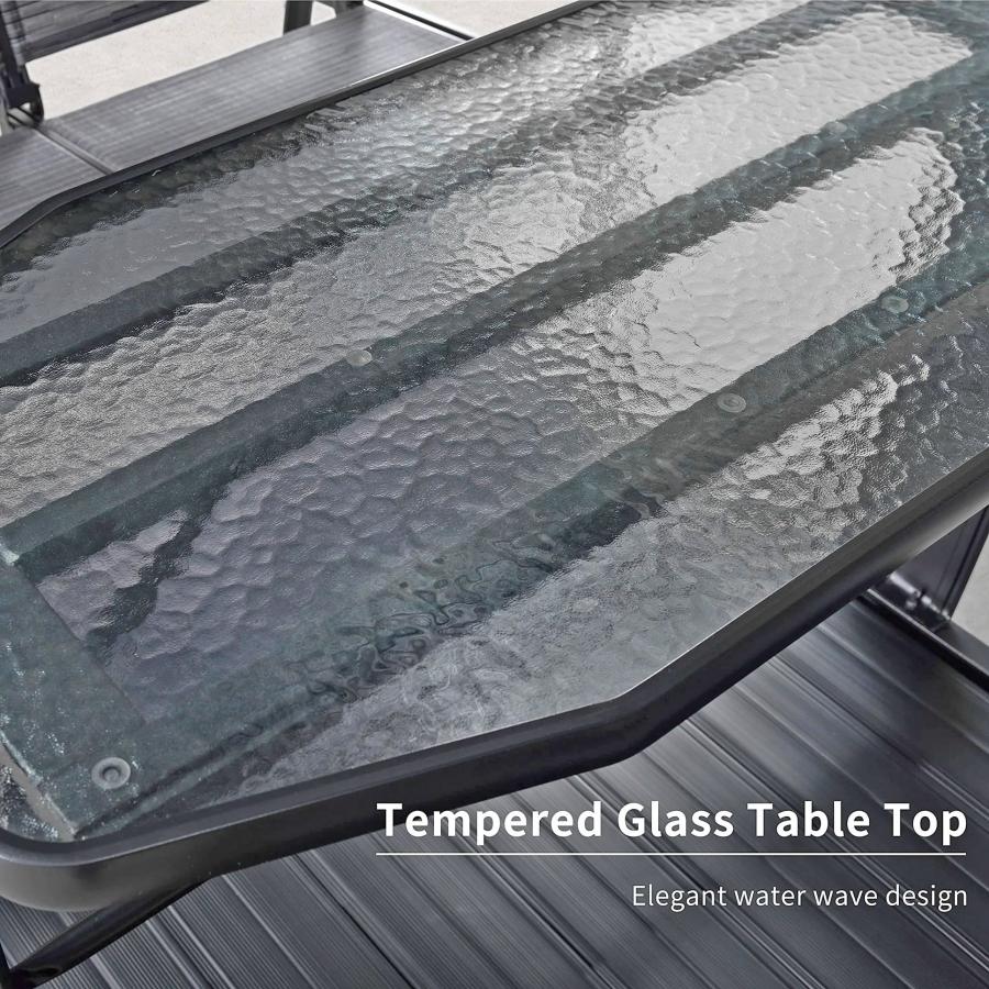 Glider Double Chairs With Table - Double bench and table swinging gazebo set