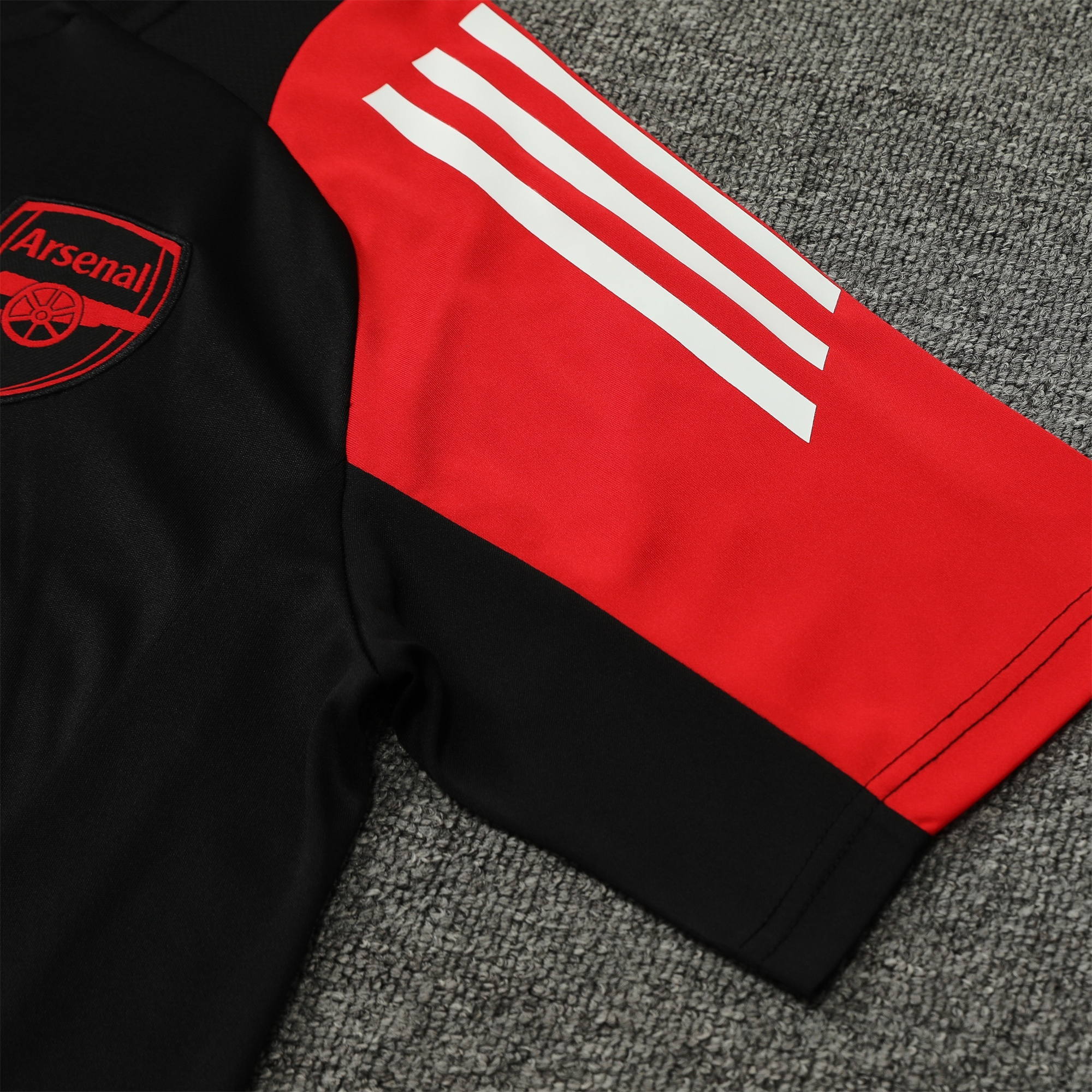 ManixJersey.com | Arsenal 24-25 Short-Sleeve Training Set - Black -Customize Name, Number and Patch | Worldwide Shipping