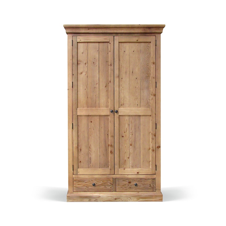 Wardrobe Bookcase Display Cabinet Reclaimed Wood image 1