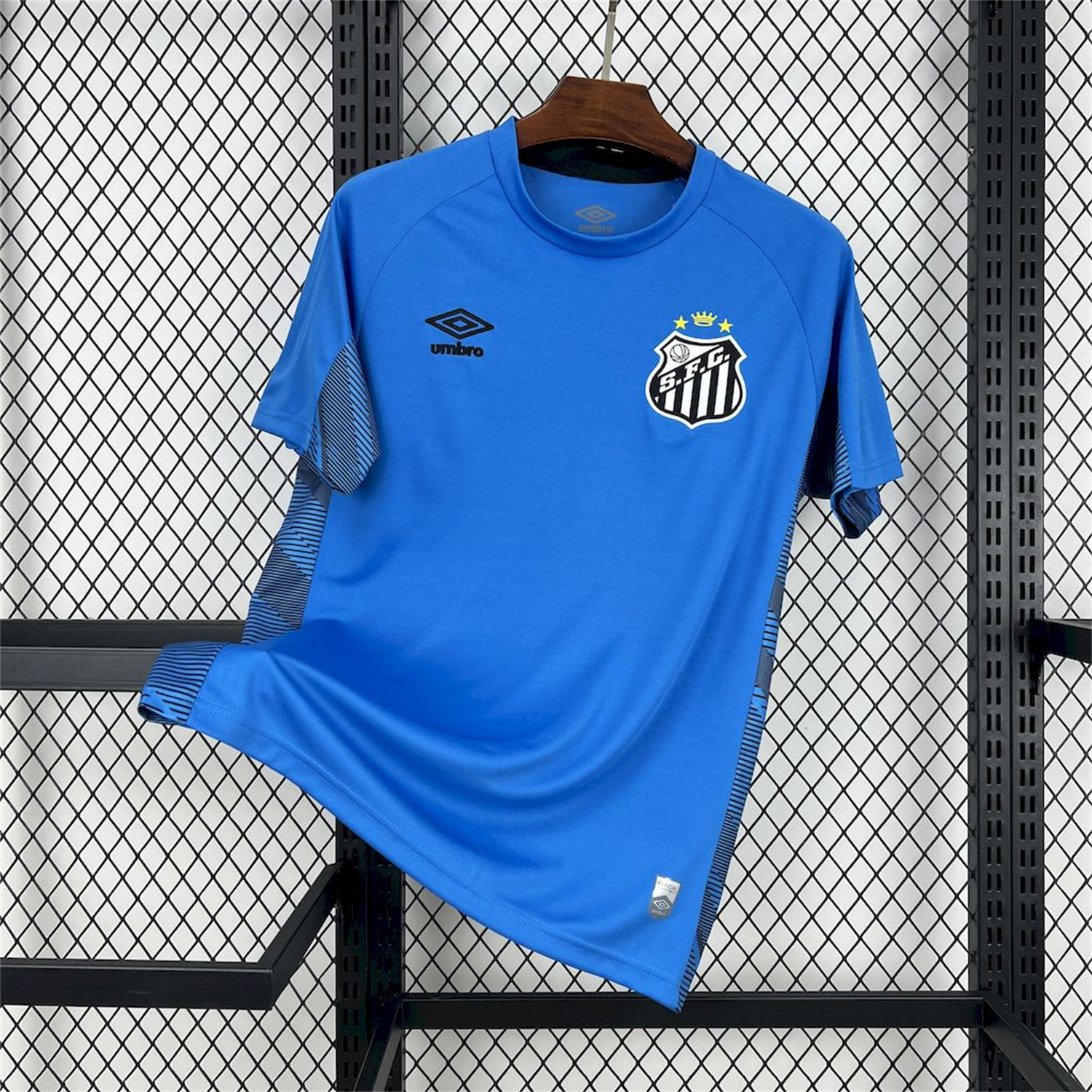 UltraTrikot-Santos 25-26 Blue Goalkeeper Unsponsored Jersey - Fans Version