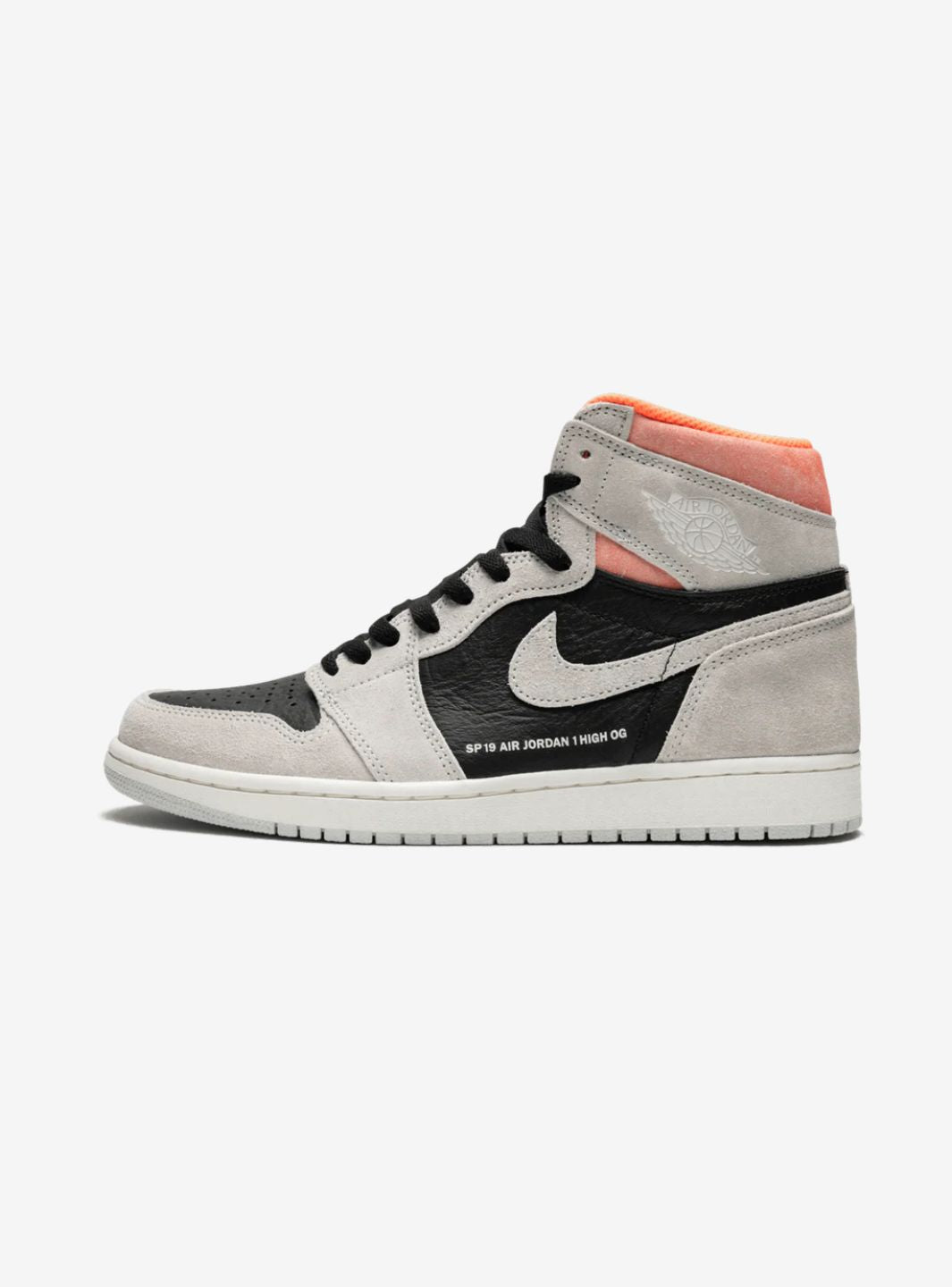 Air Jordan 1 Retro High Neutral Grey Hyper Crimson、JORDAN、Cacoeks