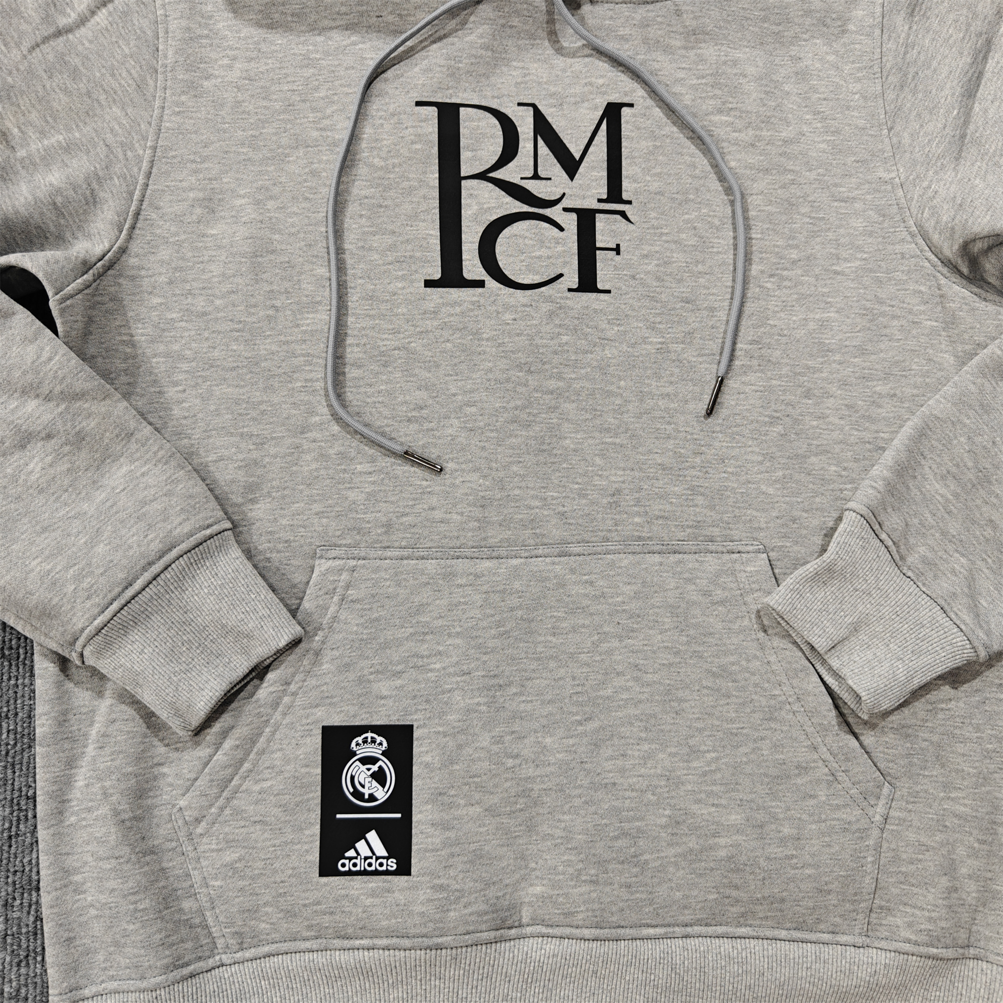 JerseysGala.com | Real Madrid 24-25 RMCF Concept Hoodie - Grey -Customize Name, Number and Patch | Worldwide Shipping
