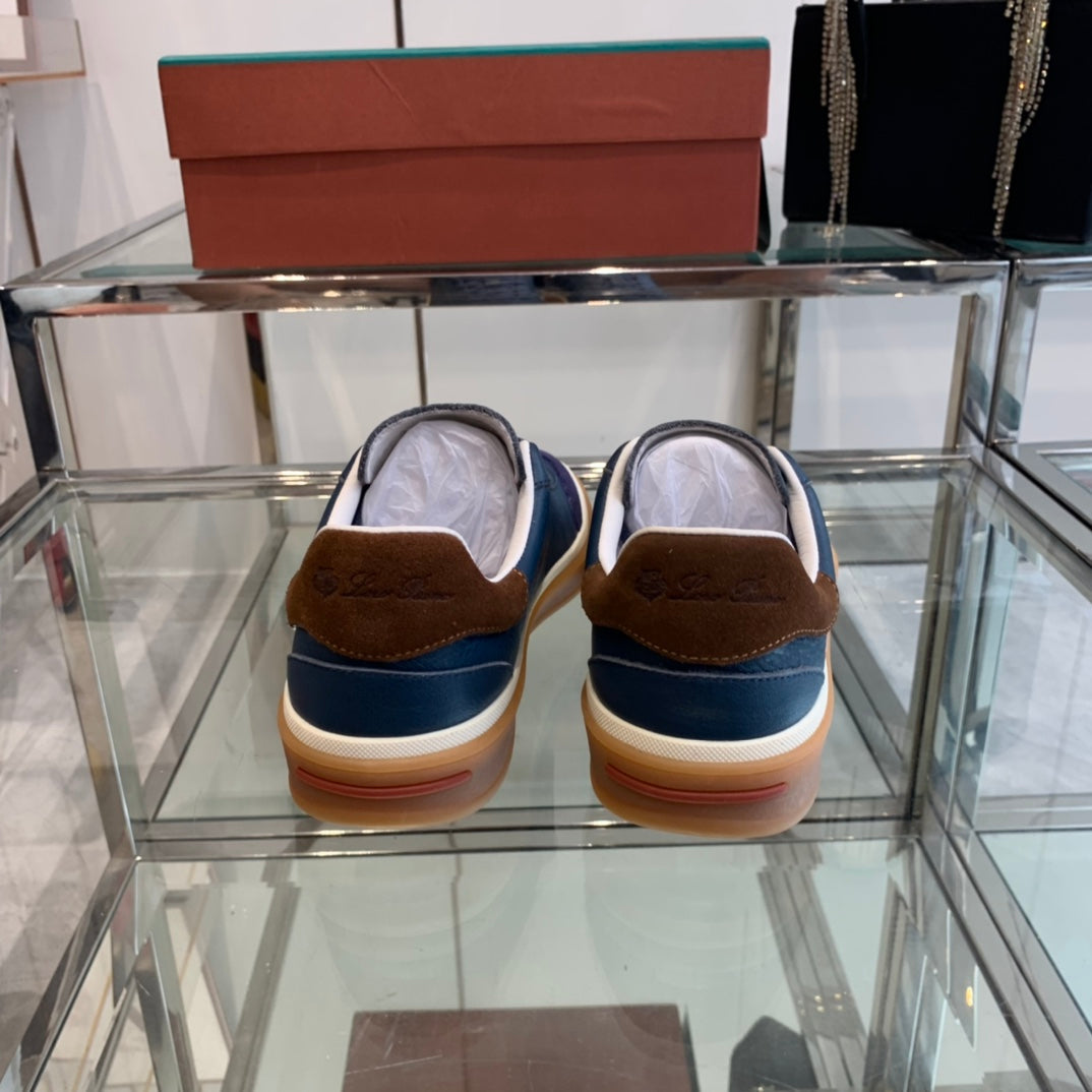 LP TENNIS WALK SNEAKERS NAVY CALFSKIN、mysite、Cacoeks