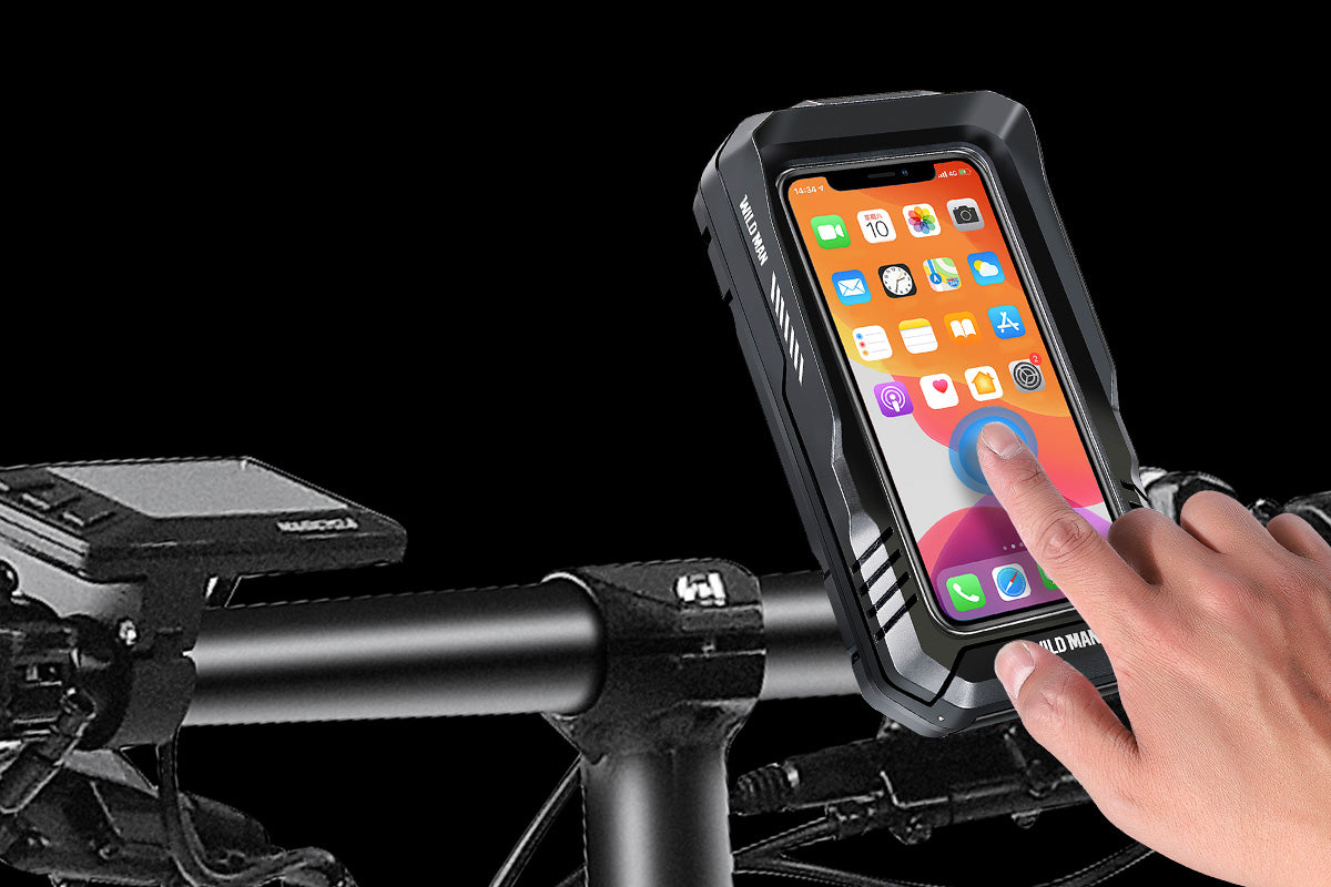 WILDMAN E-Bike Waterproof 360° Phone Mount Holder Bag、mySite、bearsvspackers