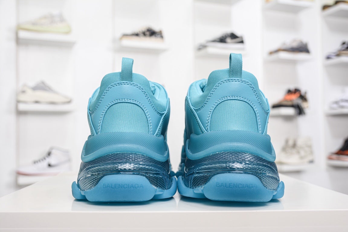 Balenciaga Triple S Clear Sole Sneaker Blue、mysite、Cacoeks