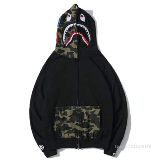 BAPE Color Camo Tiger Shark Hoodie、mysite、Cacoeks