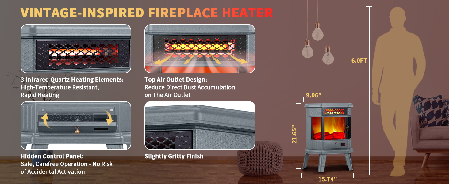 Electric Fireplace Heater