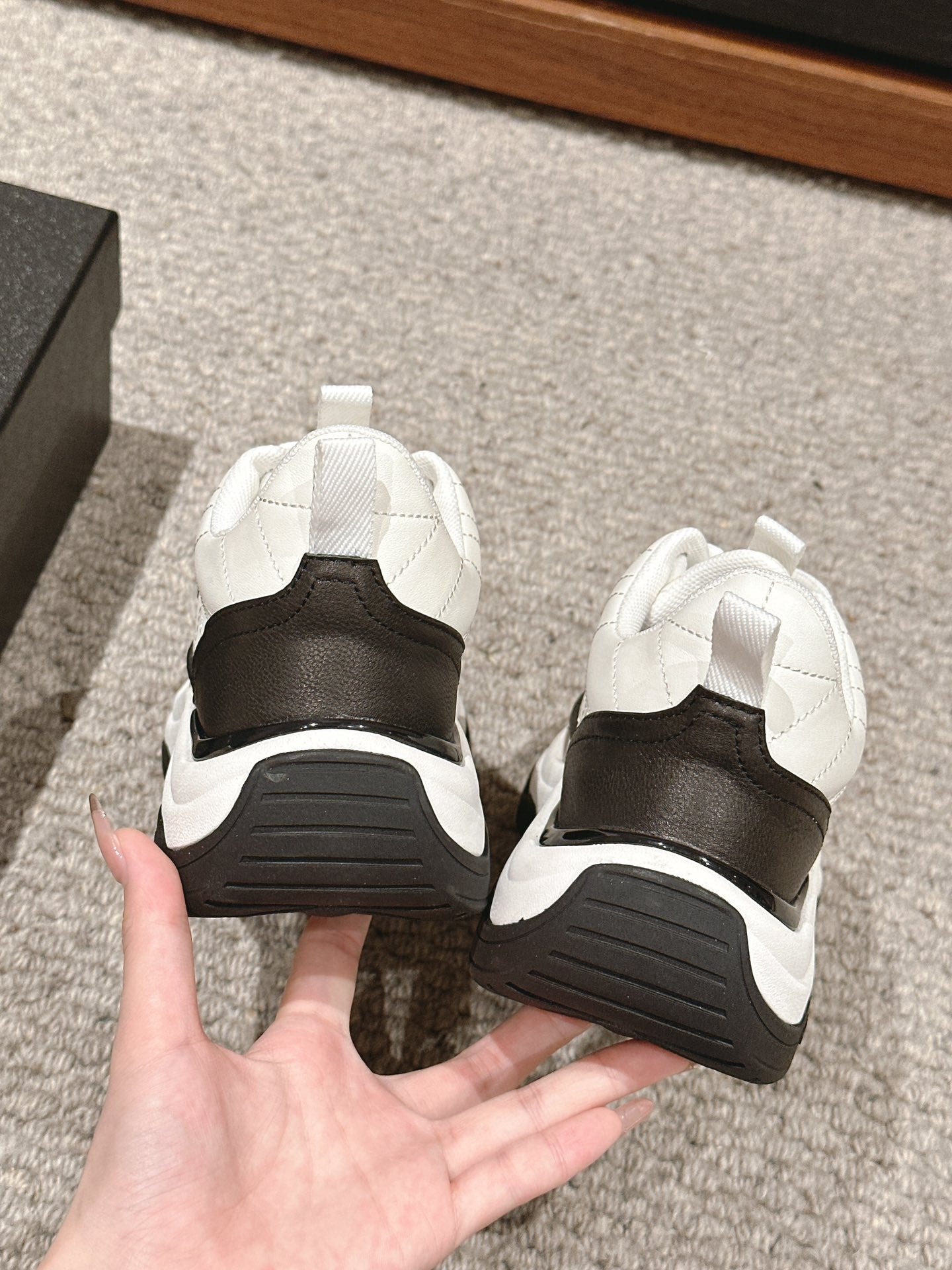 CC CLASSIC SNEAKER IN WHITE MIX BLACK LAMBSKIN、mysite、Cacoeks