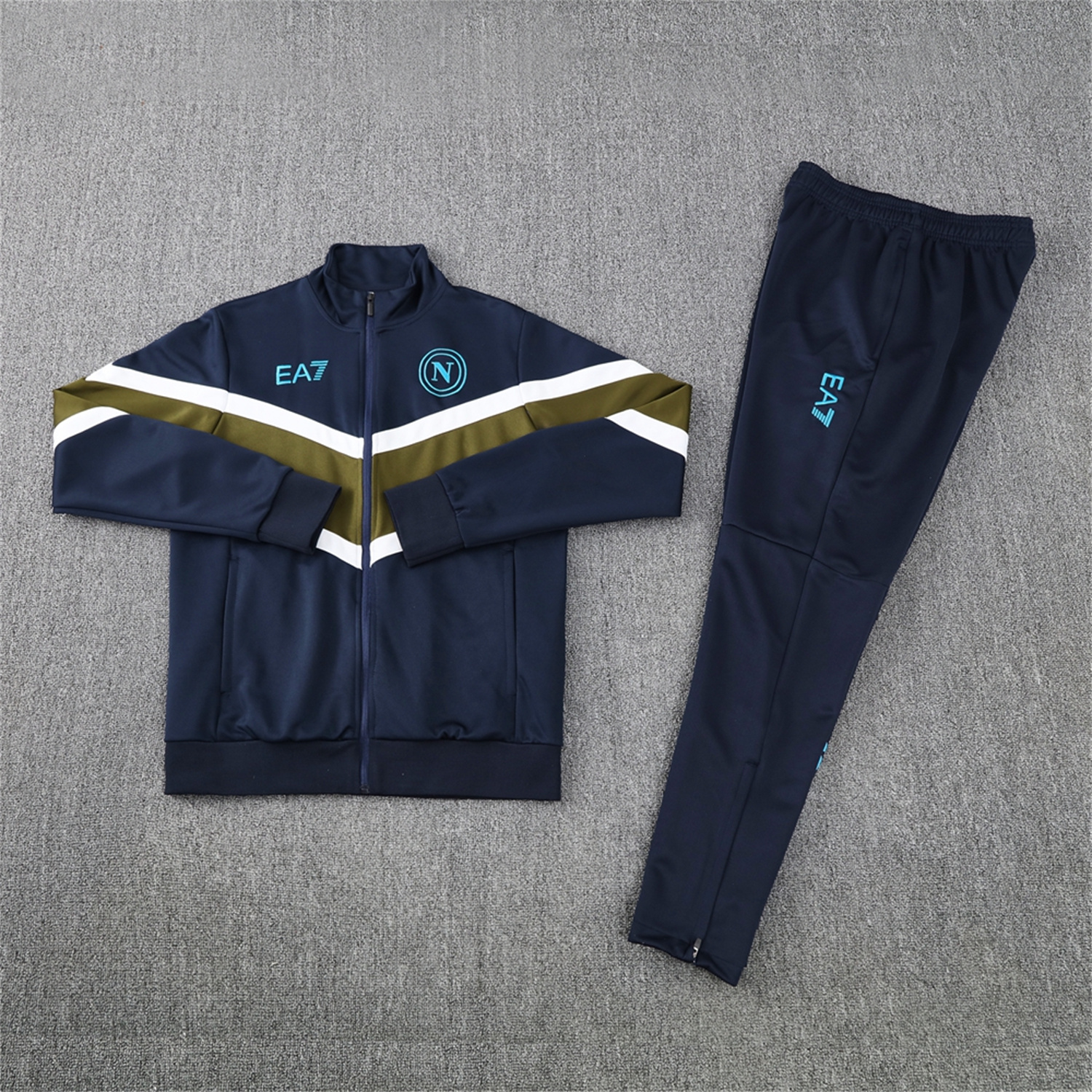 foot-Napoli 24-25 Throwback Jacket Training Tracksuit - Deep Blue Jackets & Pants