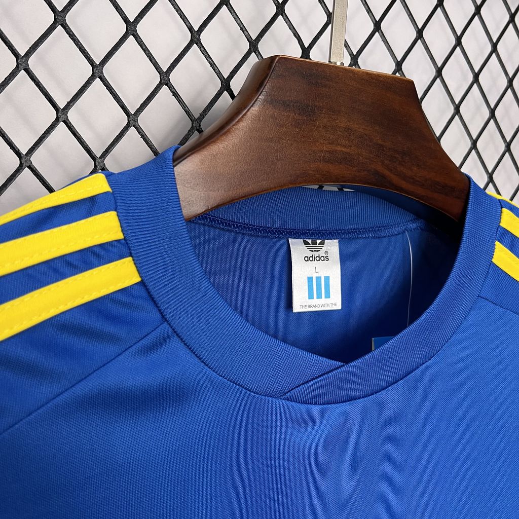 GlobeJersey-Retro Boca Juniors 1981-82 Home Long Sleeve Jersey
