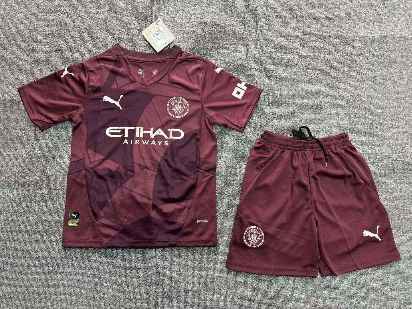 2024/2025 Manchester City Third Away Football Shirt 1:1 Thai Quality Kids Size:football jersey mysite: unitedjerseyfootball 邓江浪:football