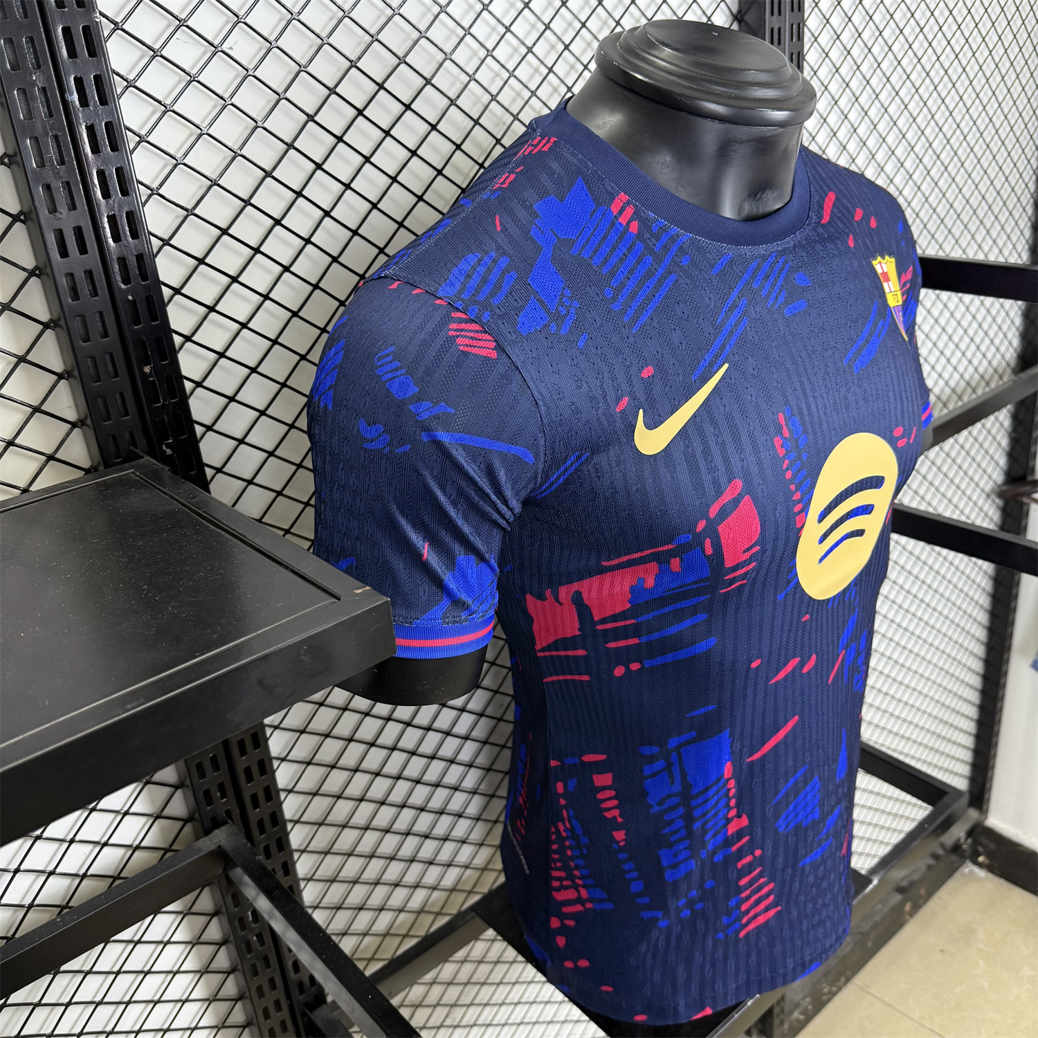 UltraTrikot-Barcelona 25-26 Red and Blue Graffiti Deep Blue Jersey - Player Version
