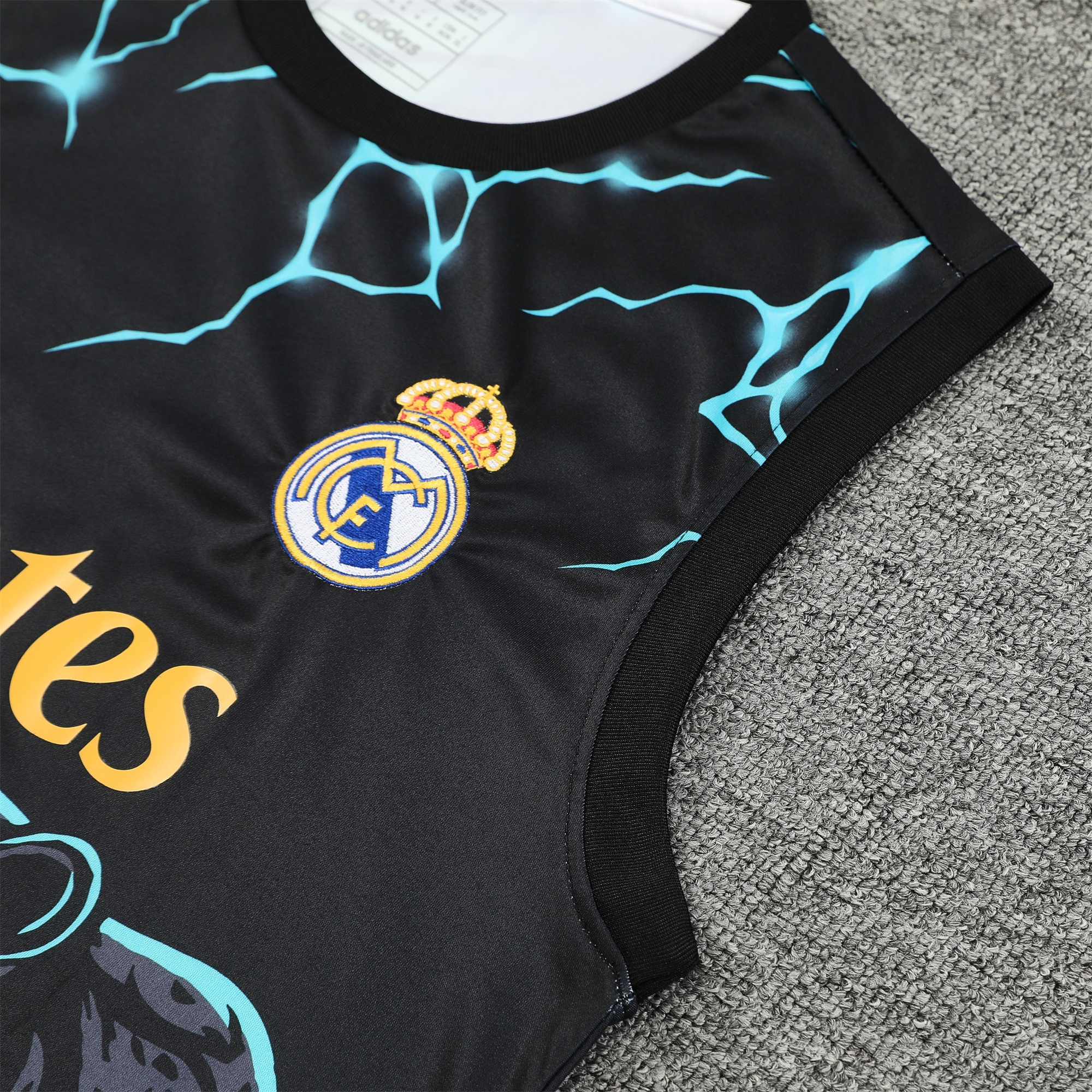 Higojerseys-Real Madrid 24-25 Vest Training Set - Green & Black Leopard