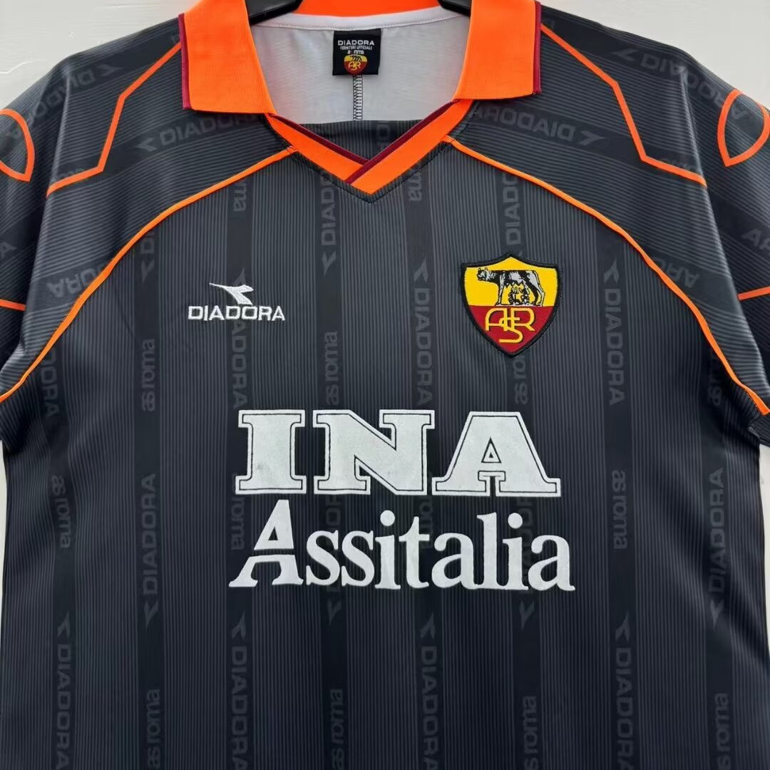 ManixJersey.com | Retro Roma 1999-00 Third Jersey -Customize Name, Number and Patch | Worldwide Shipping
