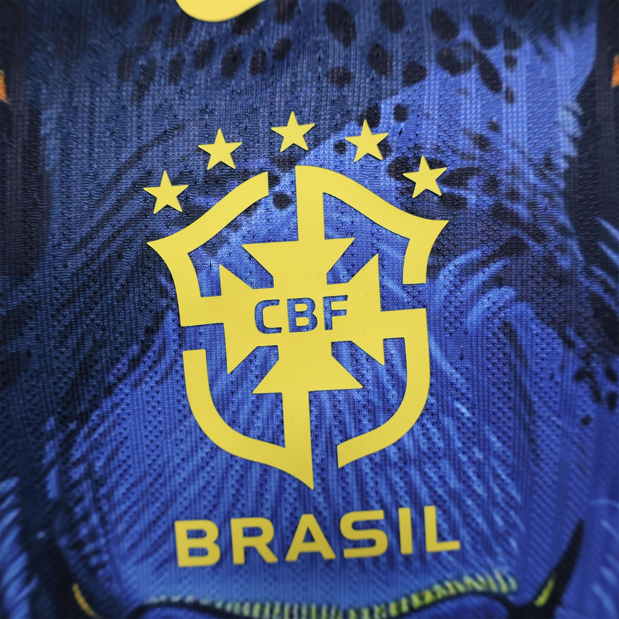 GlobeJersey-Brazil 2024 Black Blue Tiger Jersey - Player Version