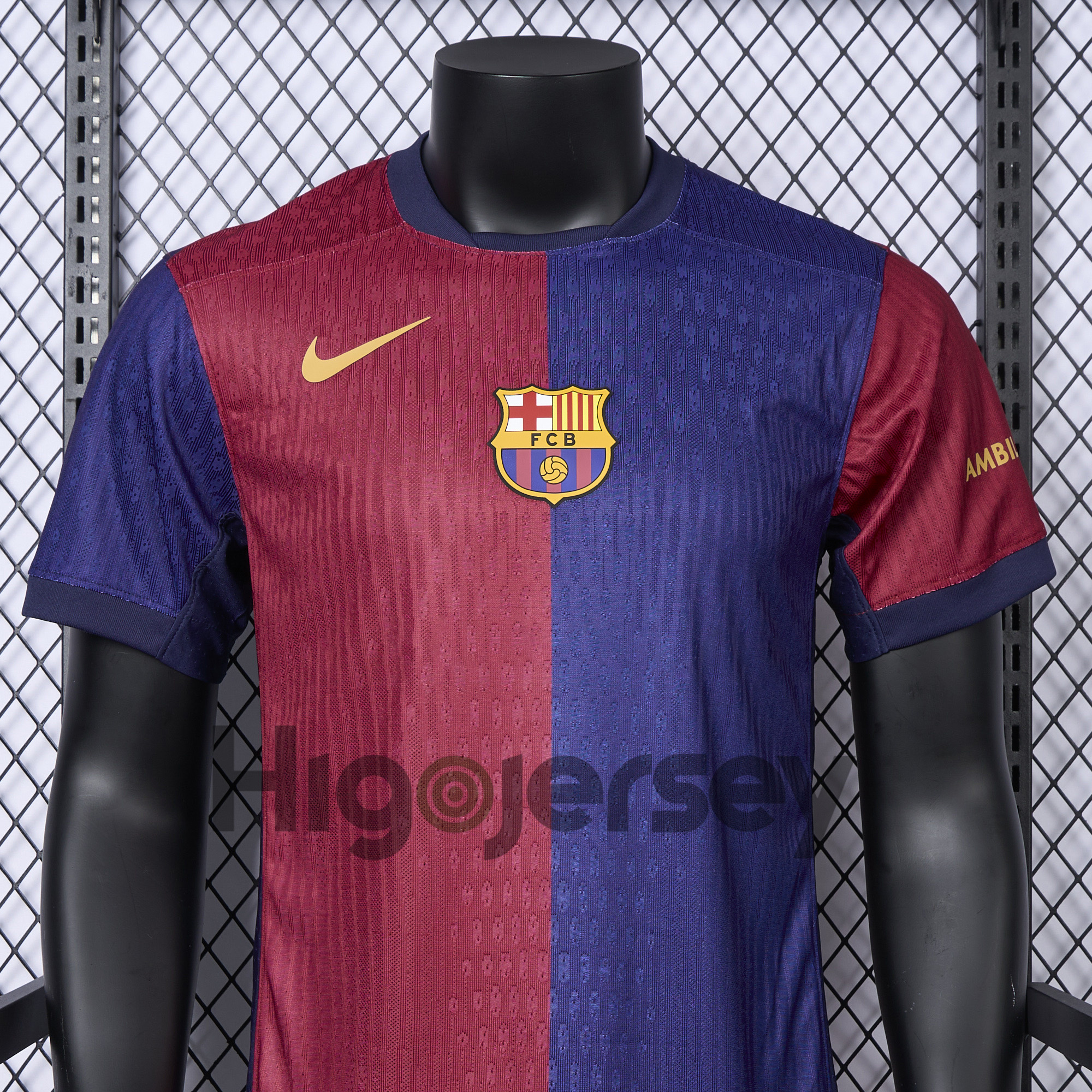 Higojerseys-Barcelona 24-25 Home Unsponsored Jersey - Player Version