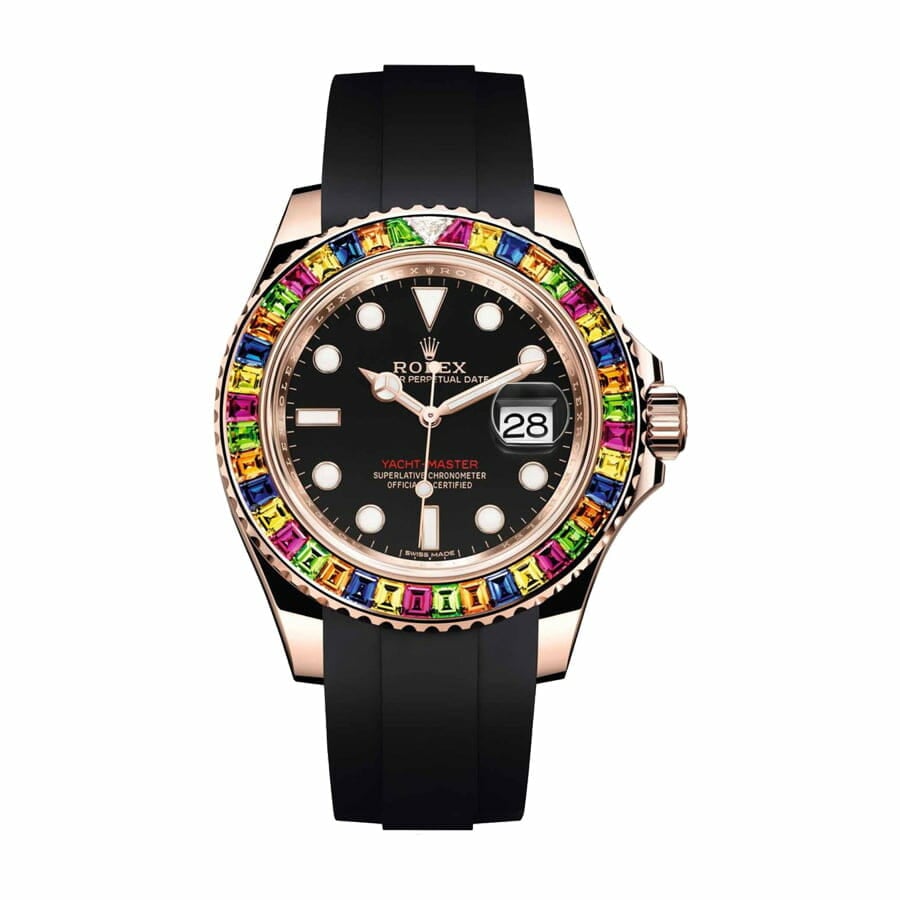 Rolex Perpetual Yacht-Master Gem-Set Bezel 116695 SATS Replica-fasswatch