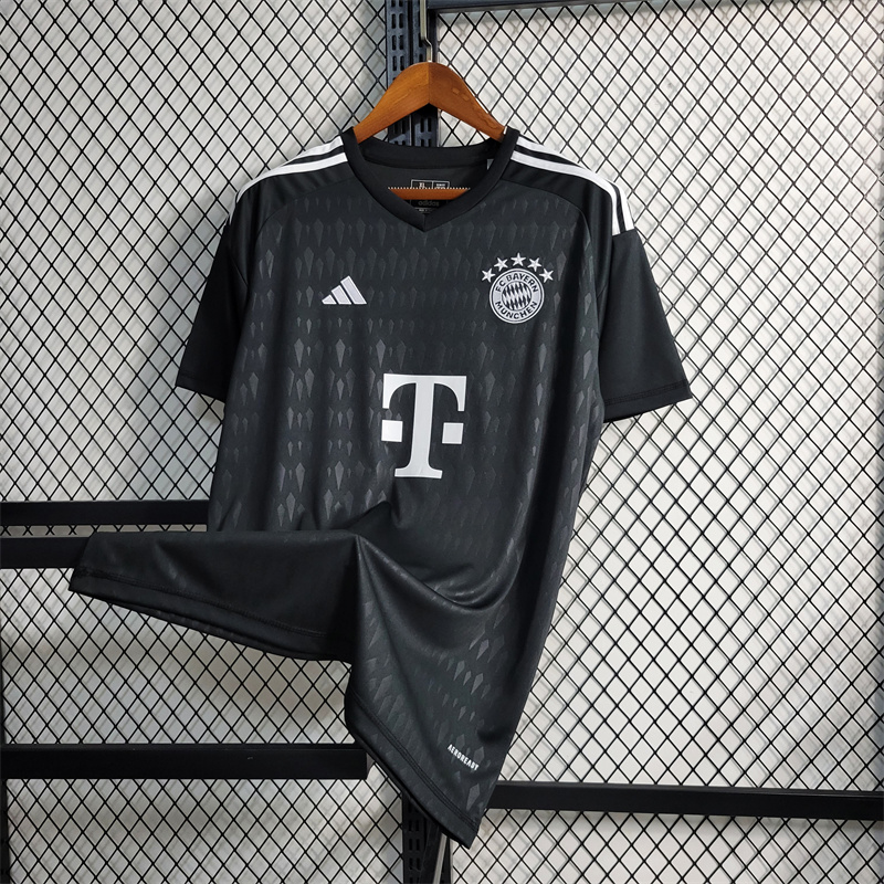 Bayern Munich 23-24 Black Goalkeeper Jersey - Fans Version:football jersey mysite: unitedjerseyfootball 邓江浪:football