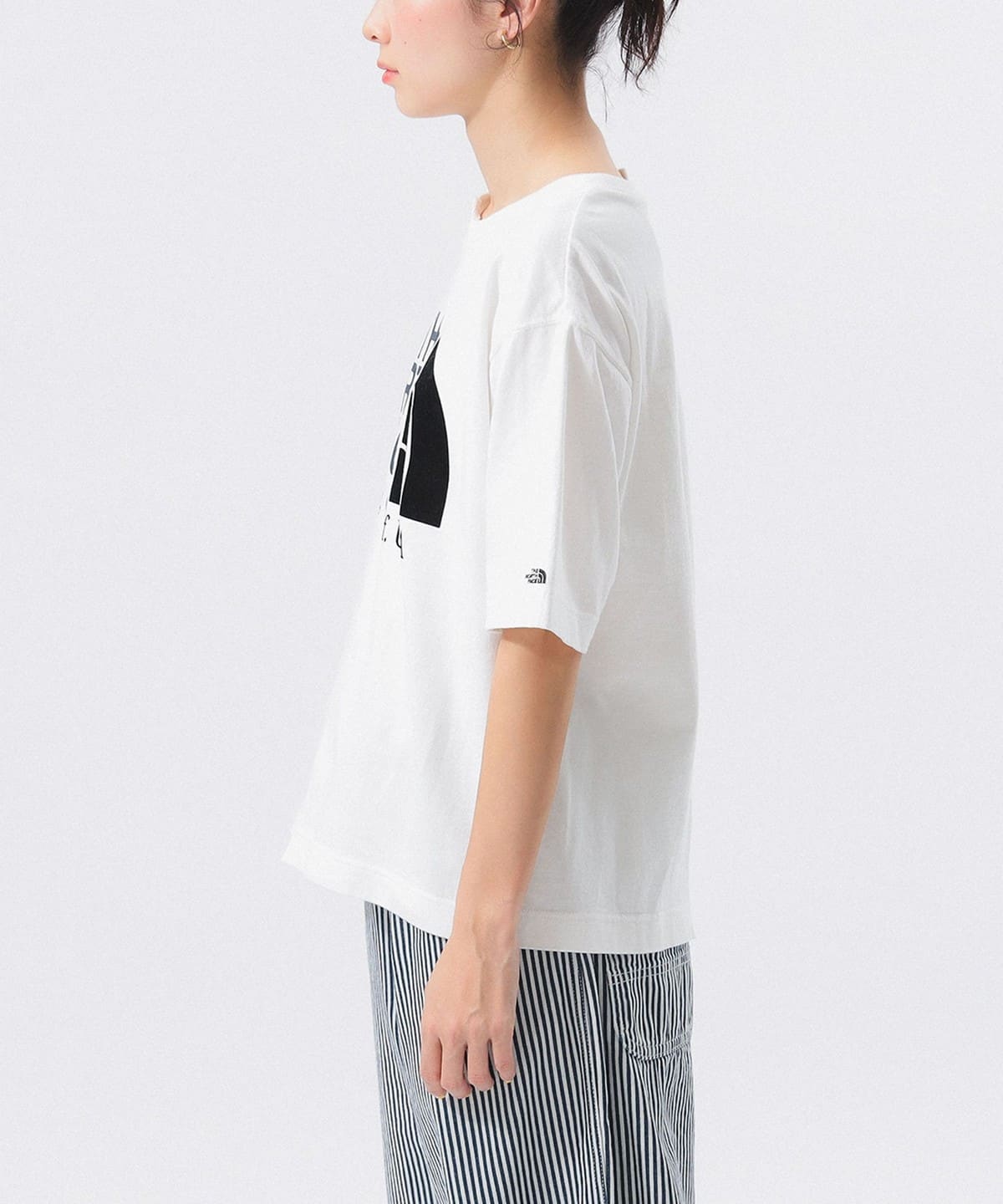 BEAMS x THE NORTH FACE PURPLE LABEL Asymmetric Logo T-shirt 25SS