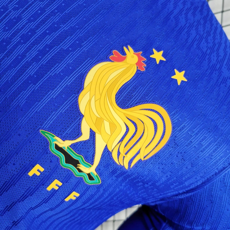 Higojerseys-France 2024 Home Long Sleeve Jersey - Player Version