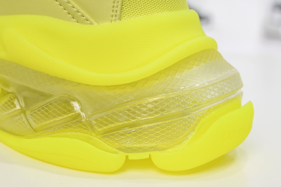 Balenciaga Triple S Clear Sole Sneaker Fluo Yellow White、mysite、Cacoeks