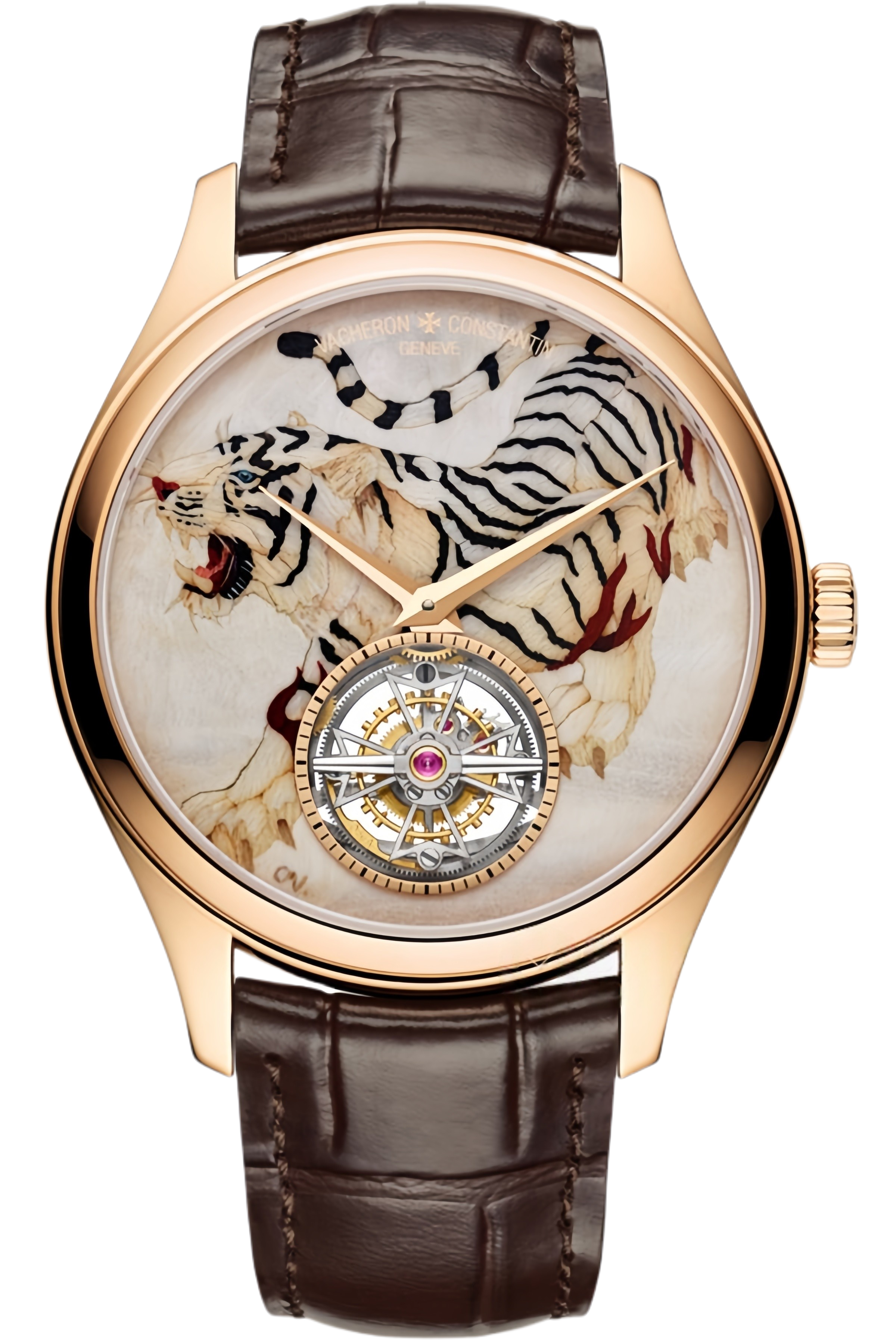 Vacheron Constantin Les Cabinotiers Ref. 6040C/000R-155C Super Clone Watch – Rose Gold Case Chinese Zodiac Monkey Enamel Dial Swiss Replica