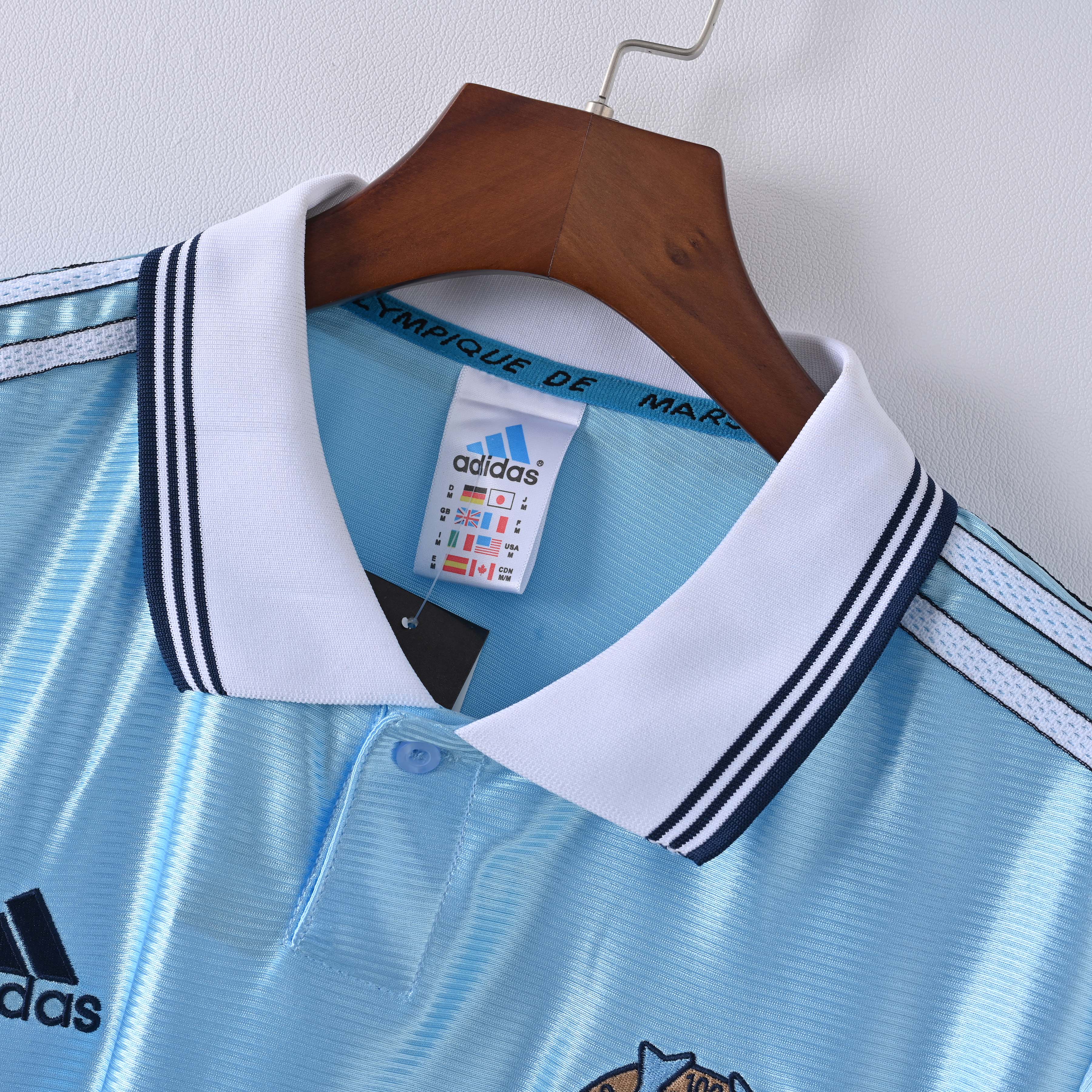 1998/1999 Retro Olympique de Marseille Away Football Shirt 1:1 Thai Quality:football jersey mysite: unitedjerseyfootball 邓江浪:football