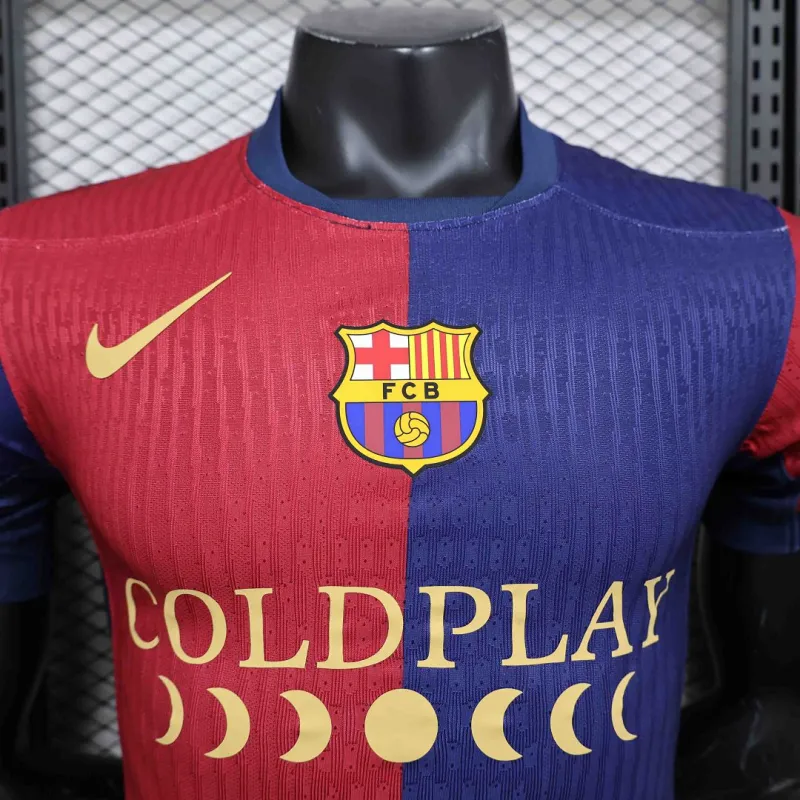2024/2025 Player Version Barcelona Home (Coldplay) Football Jersey 1:1 Thai Quality:football jersey mysite: unitedjerseyfootball 邓江浪:football