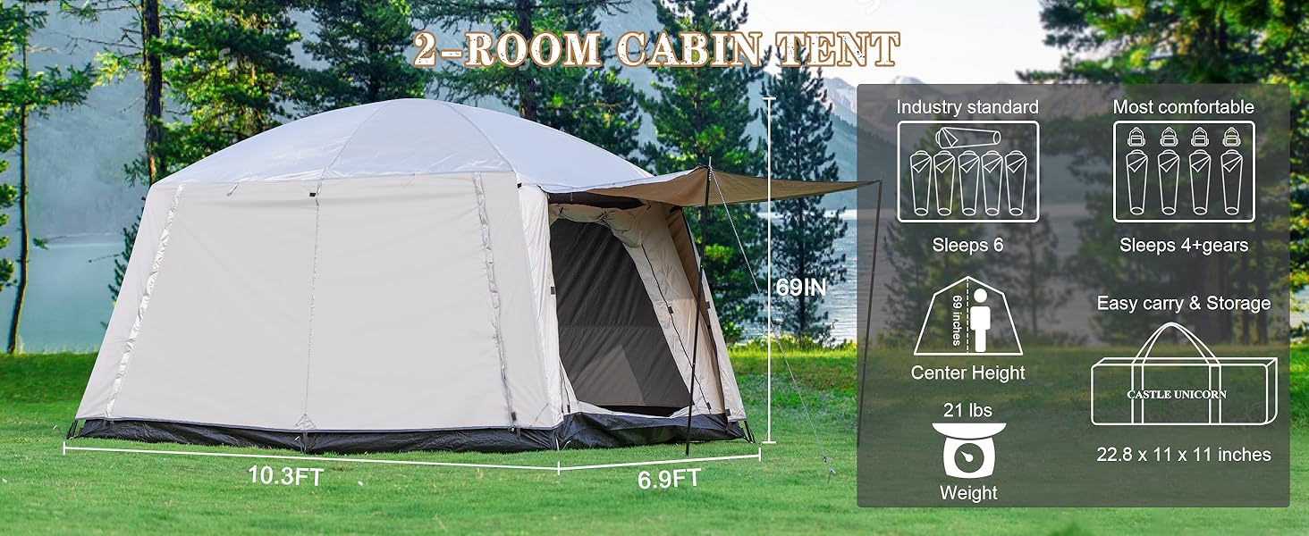 2-ROOM GABIN TENT