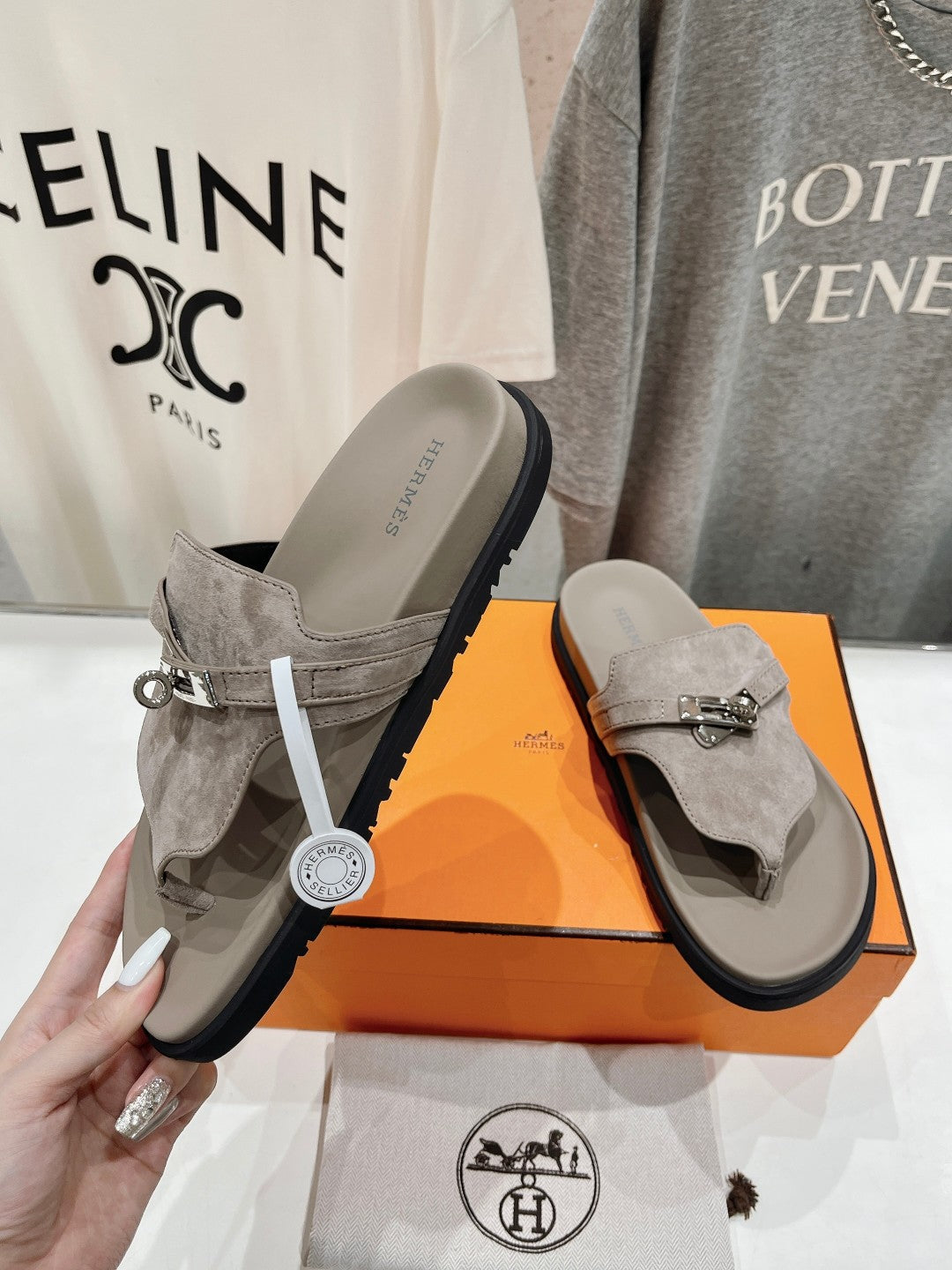 EMPIRE SANDAL LIGHT GRAY SUEDE、mysite、Cacoeks