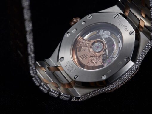Audemars Piguet Royal Oak Selfwinding 15400SR.OO.1220SR.01 Iced Out Replica-fasswatch