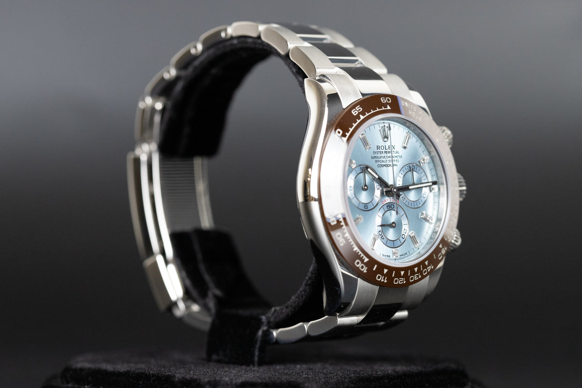 劳力士<br>116506 Daytona 白金陶瓷长方形钻石表盘
