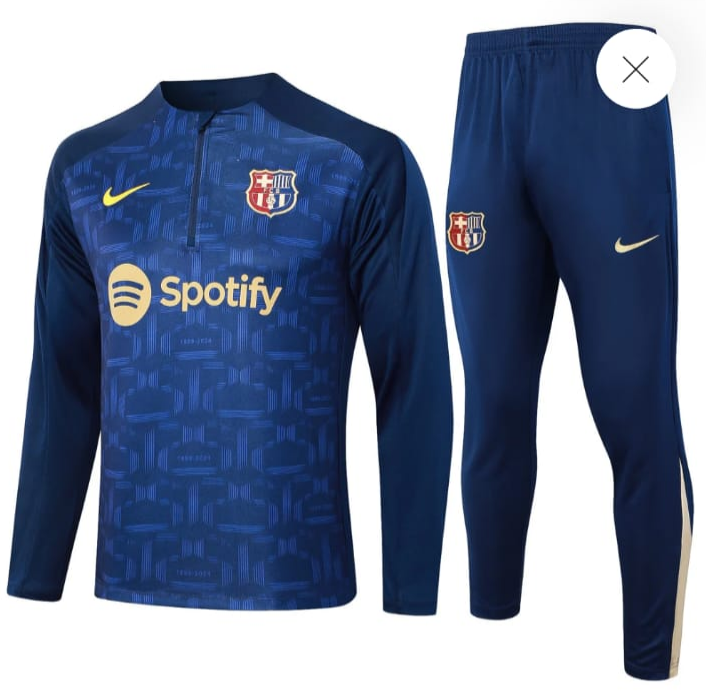 2024/2025 Barcelona Half Training Blue Jersey Set:football jersey mysite: unitedjerseyfootball 邓江浪:football