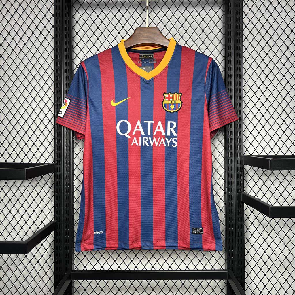 Higojerseys-Retro Barcelona 13-14 Home Stadium Jersey