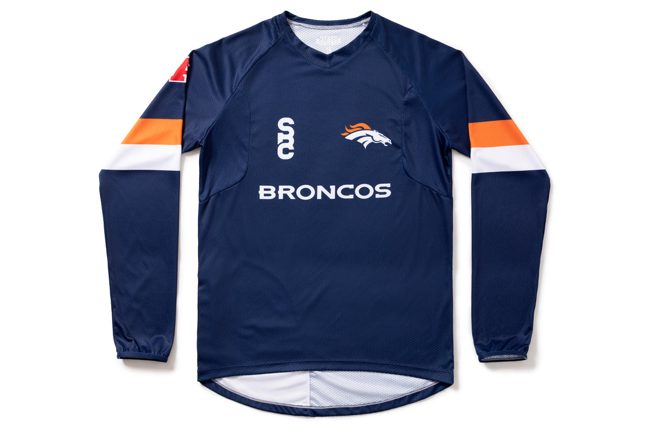 #NFLJ-DEN – NFL Collection | Long Sleeve MTB Jersey – DEN Broncos (Size Medium, Like-New – Washed for Photos)、mySite、bearsvspackers